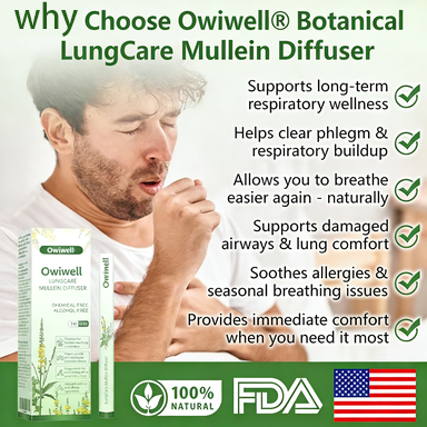 Inhalador Owiwell Vie para Dejar de Fumar | Deja de forma natural y apoya la regeneración pulmonar en solo unos días