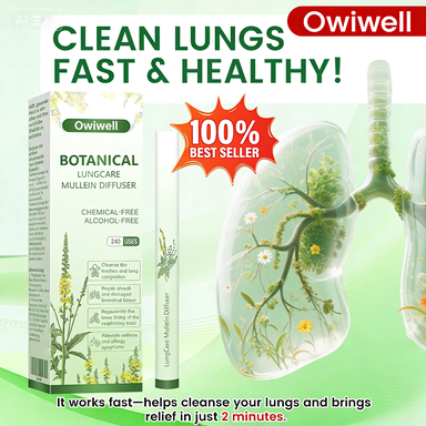 Inhalador Owiwell Vie para Dejar de Fumar | Deja de forma natural y apoya la regeneración pulmonar en solo unos días