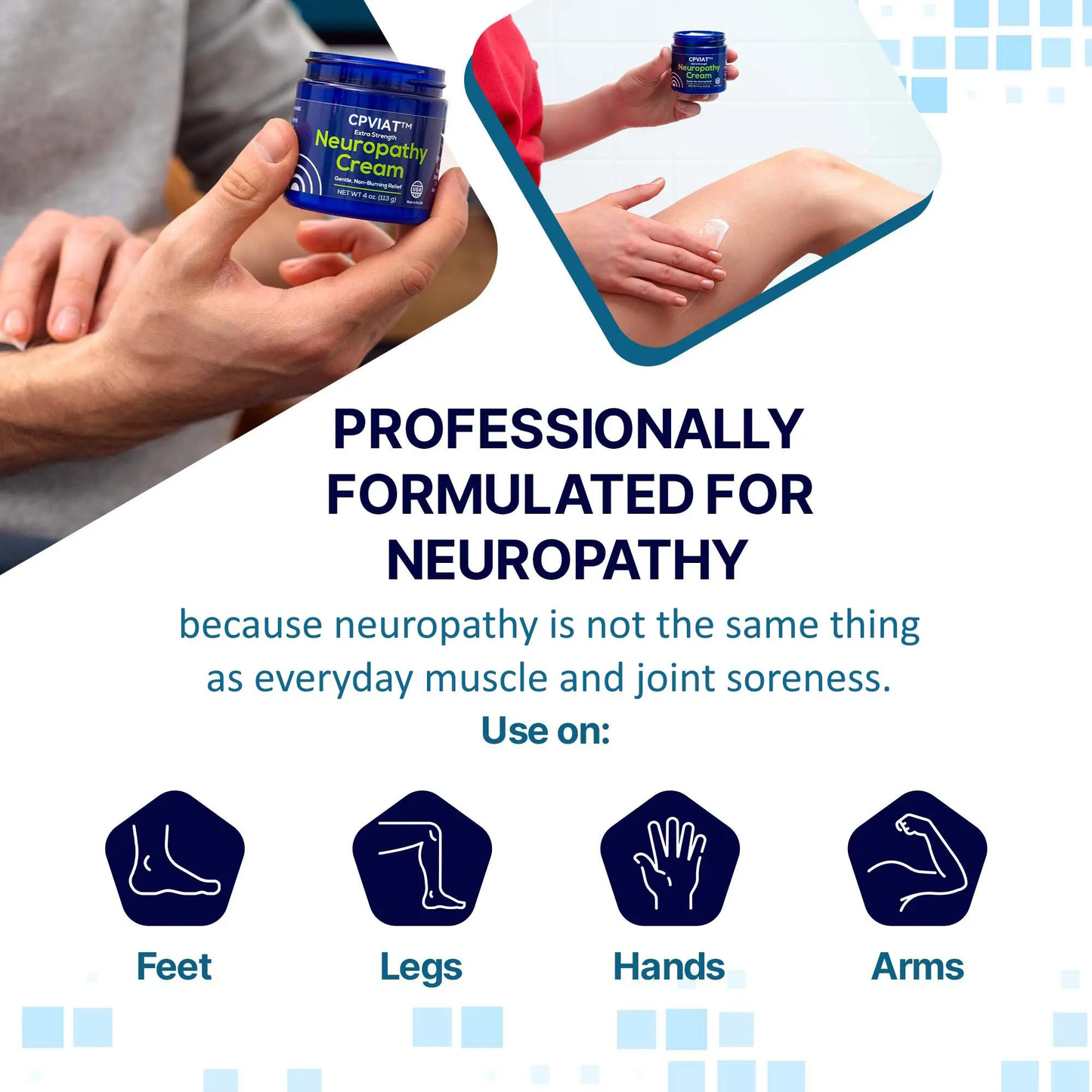 Cpviat™ Soothing Neuropathy Cream | For Feet, Legs & Hands