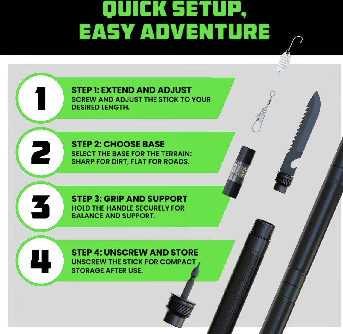 Factory Limited-Time Offer💥MULTI-FUNCTIONAL TACTICAL SURVIVAL STICK